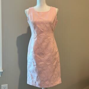 TALBOTS PETITES Pink Sz‎ 4 Dress Fit and Flare Silhouette Formal Dressy Wedding